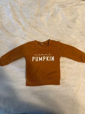 Amazon Kids Rust Orange 'mama's PUMPKIN' Sweatshirt